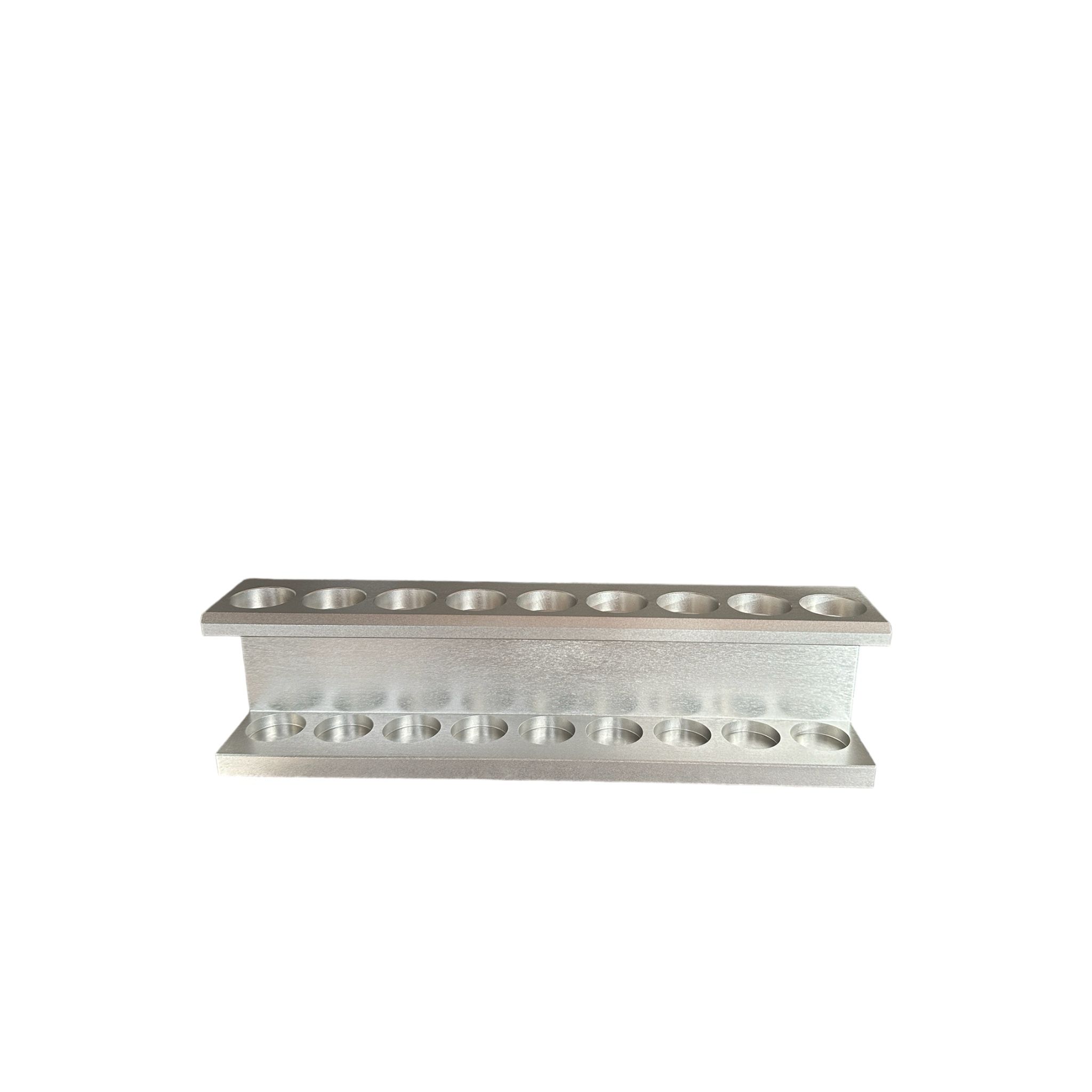 Suport pentru uleiuri esentiale din aluminiu oxidat - Argintiu - touch